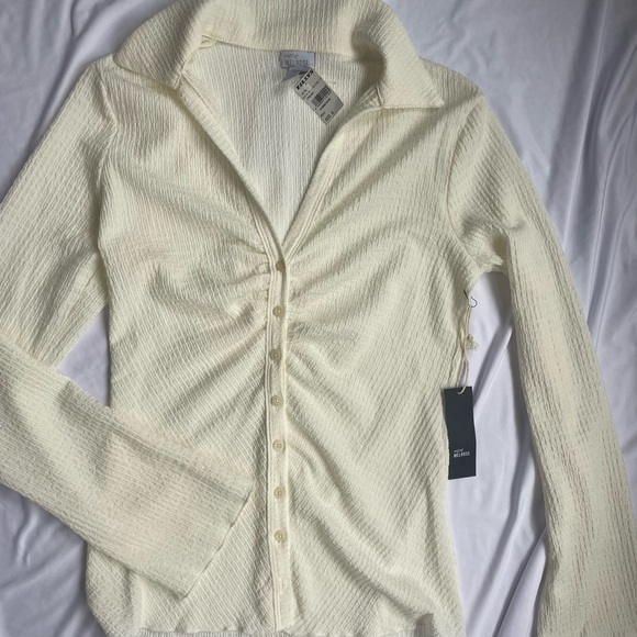 NWT West of Melrose button down blouse (slightly sheer) - Picture 3 of 5